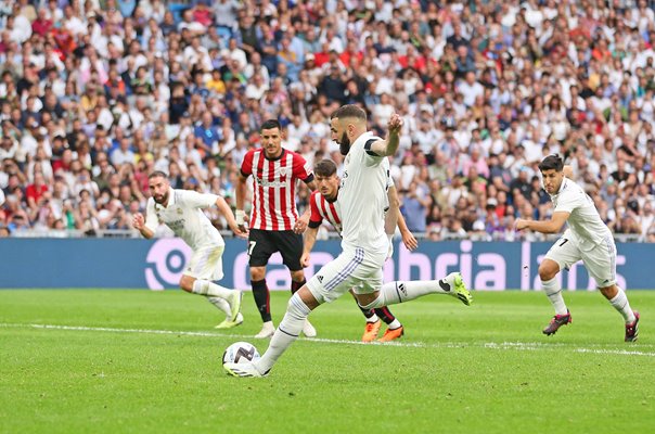 Karim Benzema Real Madrid scores v Athletic Club LaLiga 2023