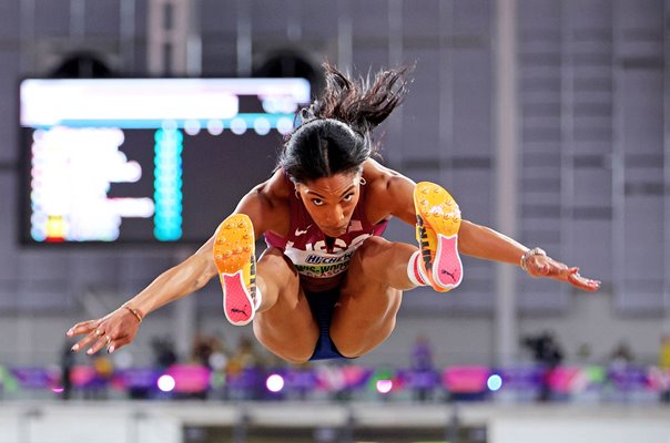 Tara Davis-Woodhall USA flies to Long Jump Gold World Indoor Athletics Glasgow 2024 