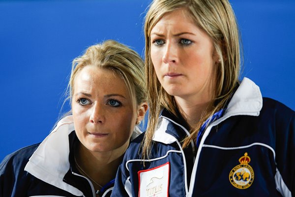 Eve Muirhead & Anna Sloan Scotland Curling Worlds Latvia 2013