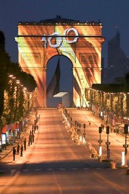 100th Tour de France finishes by Arc d'Triomphe Paris 2013