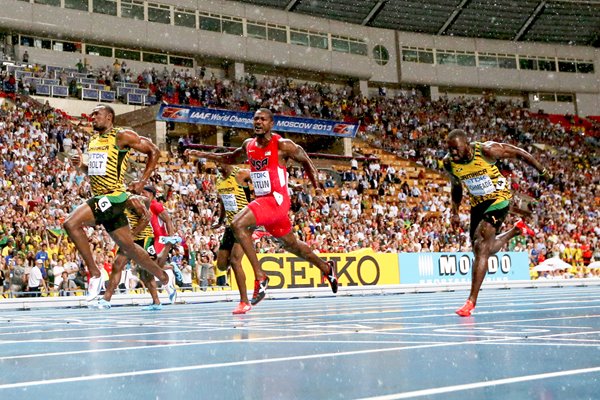 Usain Bolt wins World Championship Gold 100m Moscow 2013 