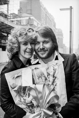 Anni Frid and Benny of Abba 1974