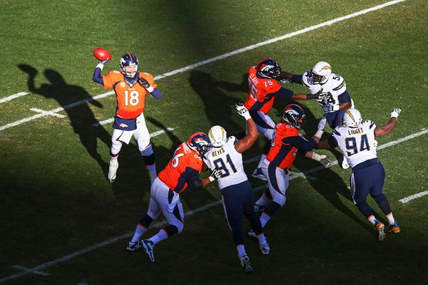 Peyton Manning Denver Broncos Shines AFC Championship 2014