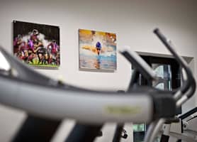 Sports Clubs Interior Design: Acrylics Examples at Harrow School Sports Centre Gym