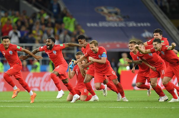 England win on penalties versus Colombia, July 2018