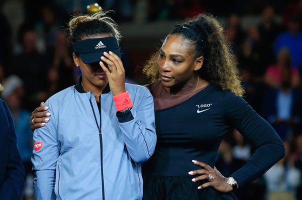 Naomi Osaka comforted by Williams following US Open win 2018