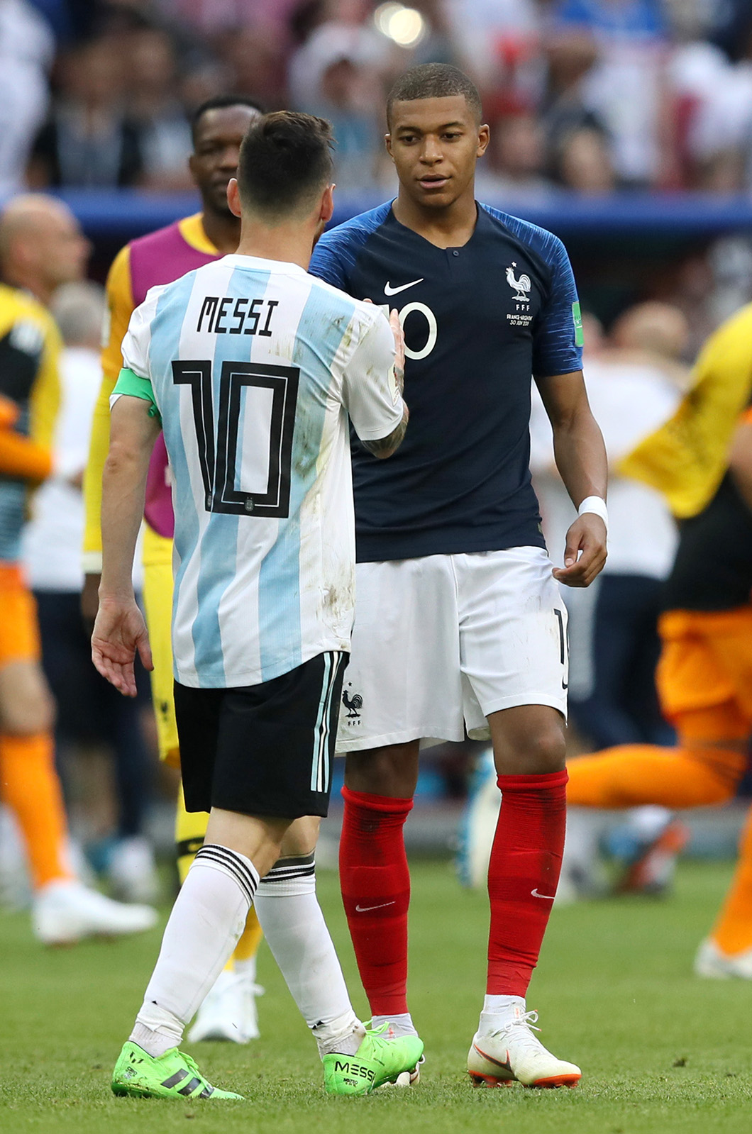 Mbappe and Messi at Russian World Cup 2018