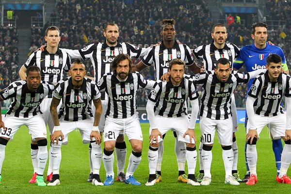 Juventus FC team line up 2015