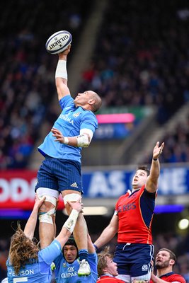 Sergio Parisse Italy v Scotland Murrayfield 2015