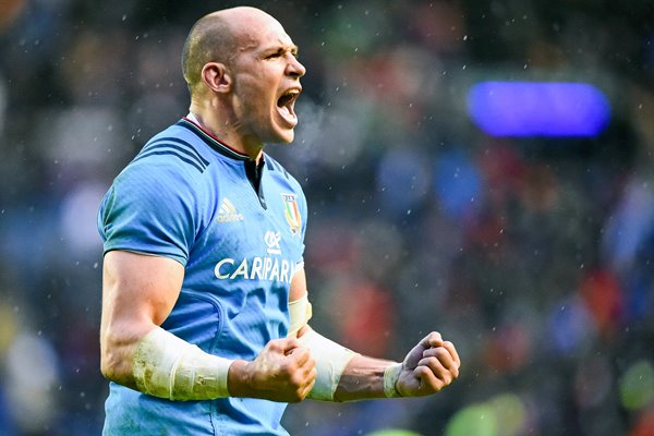 Sergio Parisse Italy v Scotland Murrayfield 2015