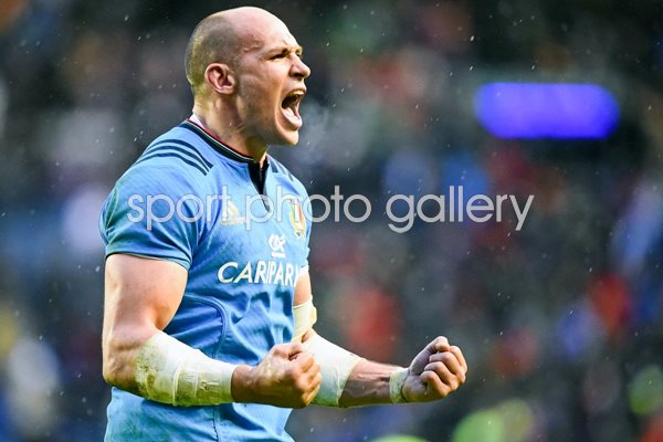 Sergio Parisse Italy v Scotland Murrayfield 2015