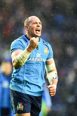 Sergio Parisse Italy v Scotland Murrayfield 2015