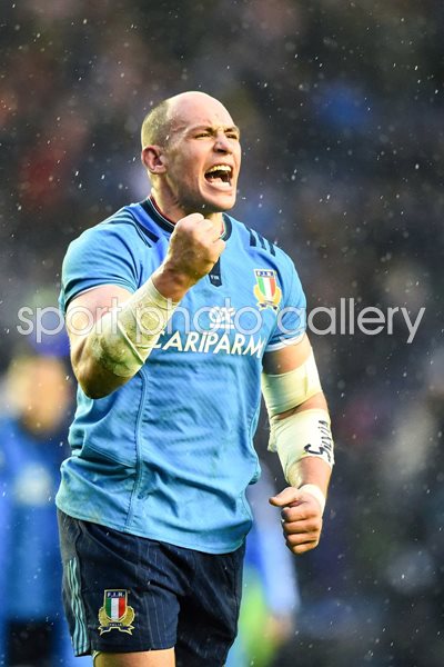 Sergio Parisse Italy v Scotland Murrayfield 2015