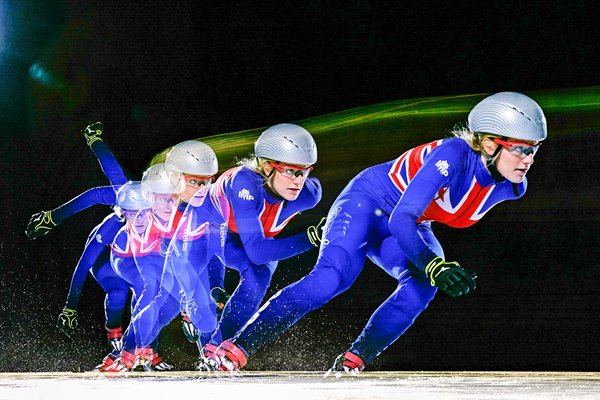 Elise Christie Short Track Speed Skating Portrait 2013