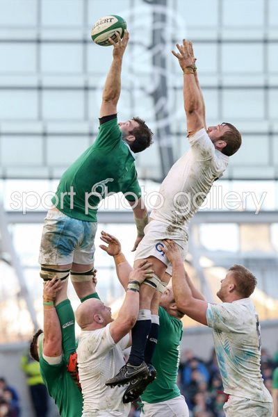 Peter O'Mahoney Ireland v England 2015 Six Nations