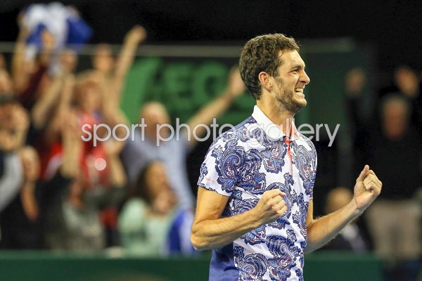 James Ward GB v USA Davis Cup 2015