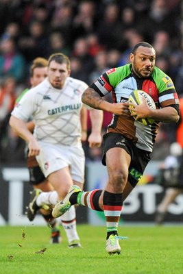 Jordan Turner-Hall Harlequins v Leicester Tigers