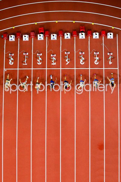 Leaving the blocks at the start