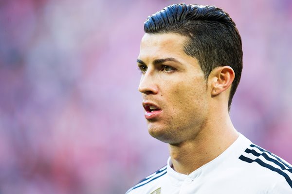 Cristiano Ronaldo Real Madrid looks on