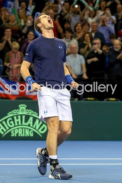Andy Murray GB v USA Davis Cup 2015