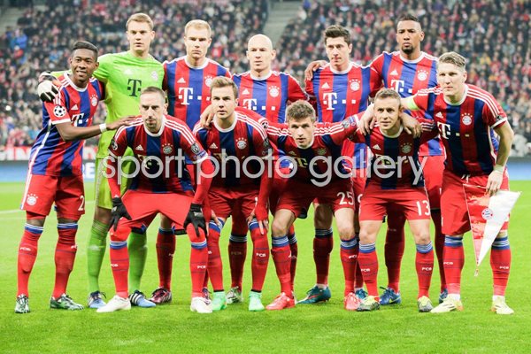 Bayern Munich line up 2015