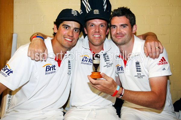 Cook, Swann & Anderson - 2010 Ashes Winners