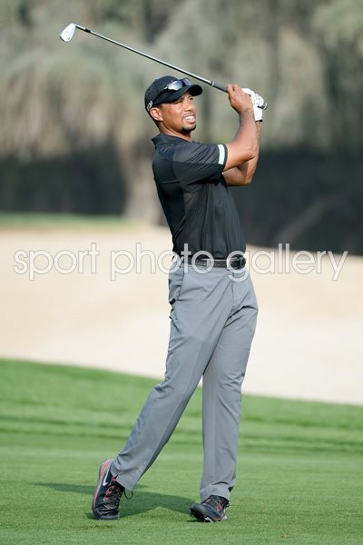 Tiger Woods Dubai Desert Classic Emirates Club 2014