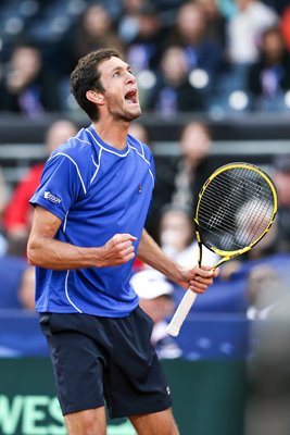 James Ward GB beats Sam Querrey USA Davis Cup 2014