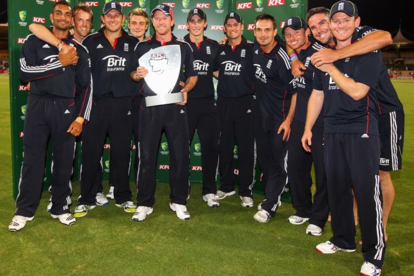 England T20 winners v Australia Adelaide 2011