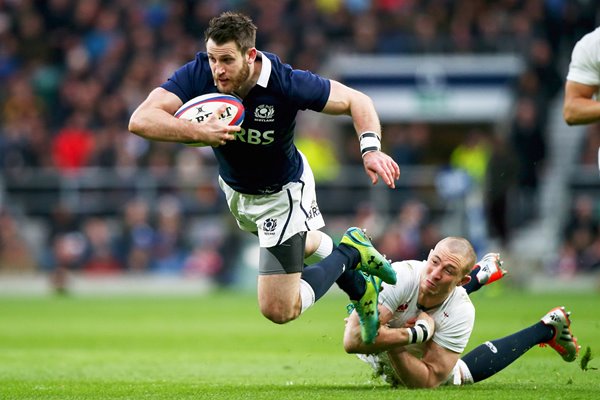 Tommy Seymour Scotland v England Twickenham 2015