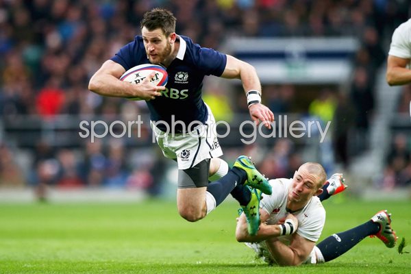 Tommy Seymour Scotland v England Twickenham 2015