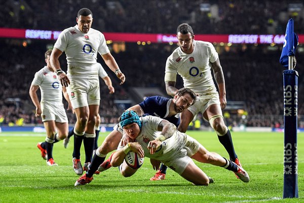 Jack Nowell England v Scotland Twickenham 2015