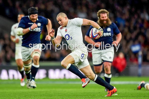 Mike Brown England v Scotland Twickenham 2015 