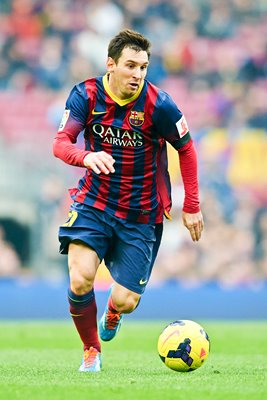 Lionel Messi Barcelona v Valencia La Liga 2013