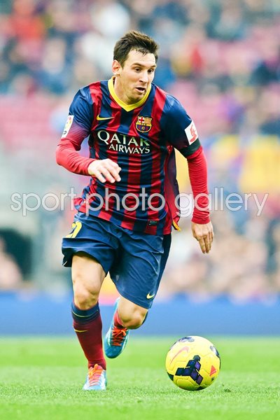 Lionel Messi Barcelona v Valencia La Liga 2013