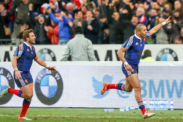  Gael Fickou France scores v England Paris Six Nations 2014