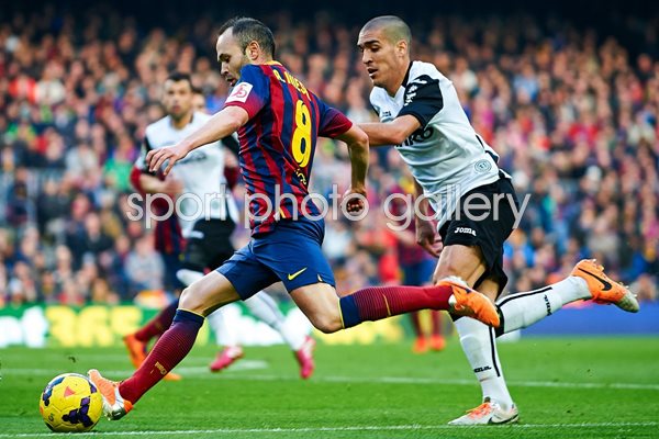 Andres Iniesta Barcelona v Valencia La Liga Camp Nou 2014