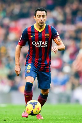 Xavi Hernandez FC Barcelona La Liga 2014