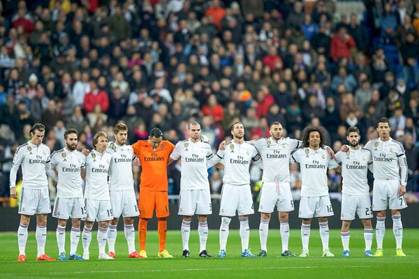 Real Madrid Line Up La Liga 2015