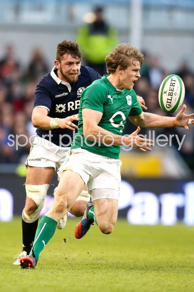 Andrew Trimble Ireland v Scotland Dublin Six Nations 2014