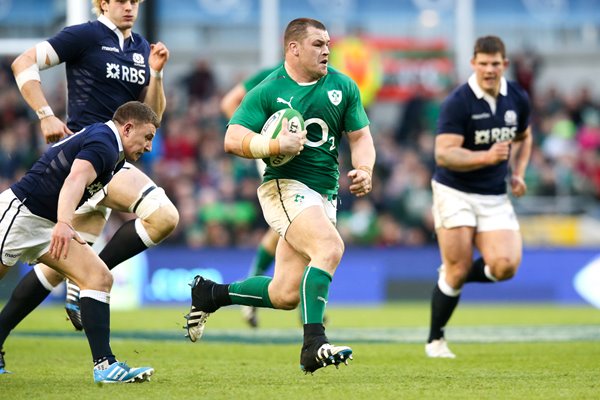 Cian Healy Ireland v Scotland Dublin Six Nations 2014