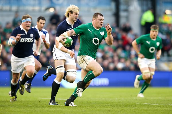 Cian Healy Ireland v Scotland Dublin Six Nations 2014