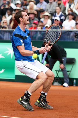 Andy Murray Great Britain Davis Cup win v USA 2014