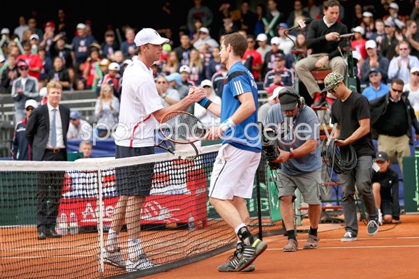 Andy Murray Great Britain Davis Cup win v USA 2014