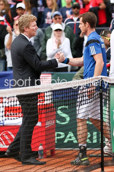 Andy Murray Great Britain Davis Cup win v USA 2014