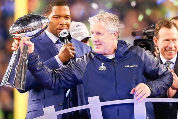 Super Bowl 2014 winning head coach Pete Carroll Seattle Seahawks 