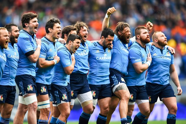 Italy Anthem v Wales Stadio Olimpico 6 Nations 2015