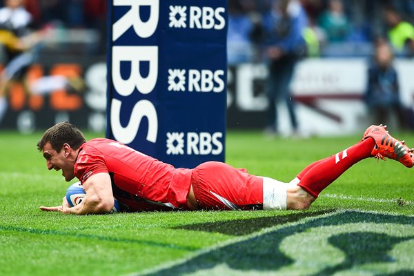 Sam Warburton try Wales v Italy 6 Six Nations Rome 2015