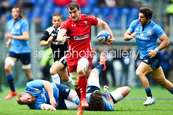Sam Warburton try Wales v Italy 6 Six Nations Rome 2015