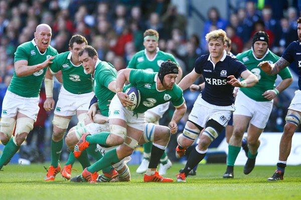 Sean O'Brien Ireland try v Scotland Six Nations 2015